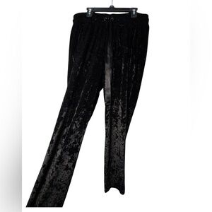 Project Runway Black Velvet Joggers Pants